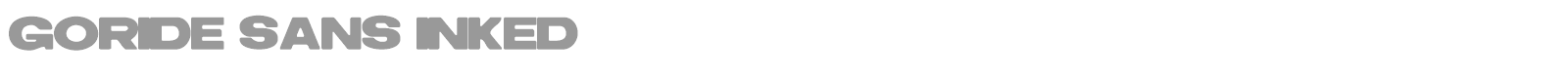 Goride Sans font preview